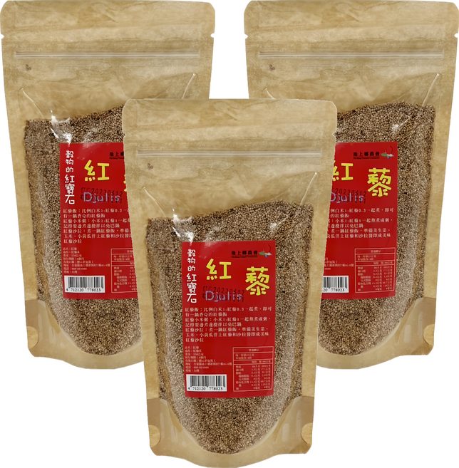 池上鄉農會 脫殼紅藜, 250g, 3包
