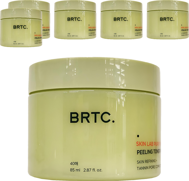 BRTC. 肌膚精粹去角質棉片, 40片, 6盒