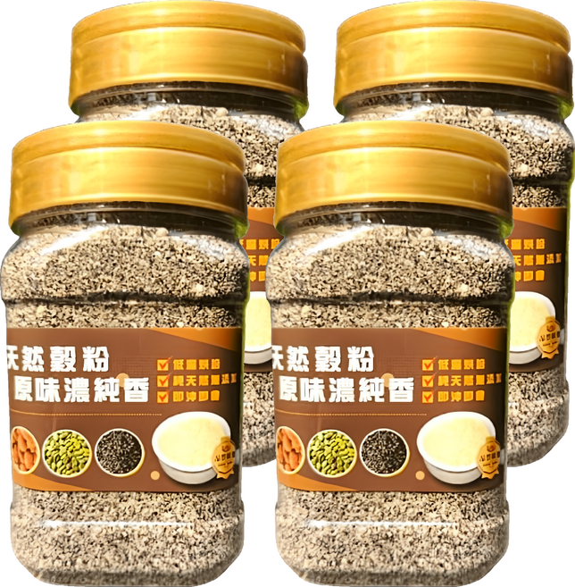 品鮮生活 研磨黑芝麻杏仁粉, 380g, 4罐