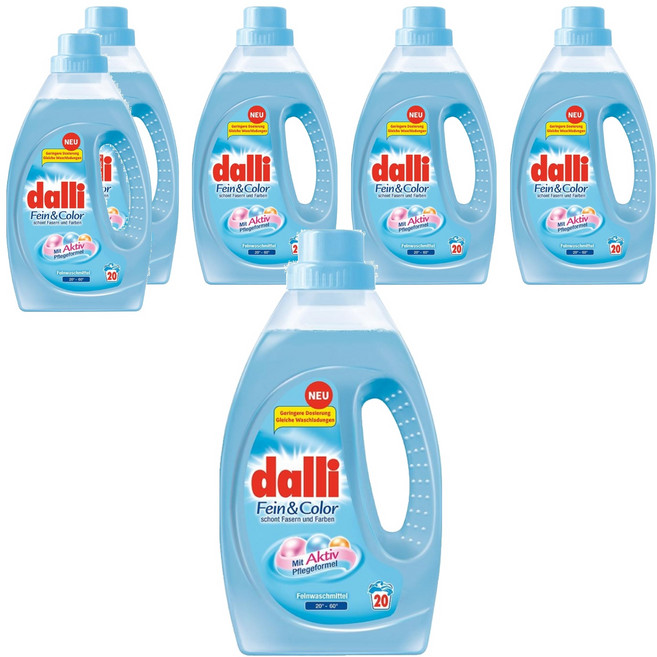 dalli 達麗 極致呵護洗衣精, 1.1L, 6瓶