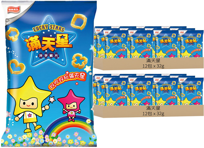 聯華食品 滿天星 原味 童年回憶 酥脆可口, 32g, 24包