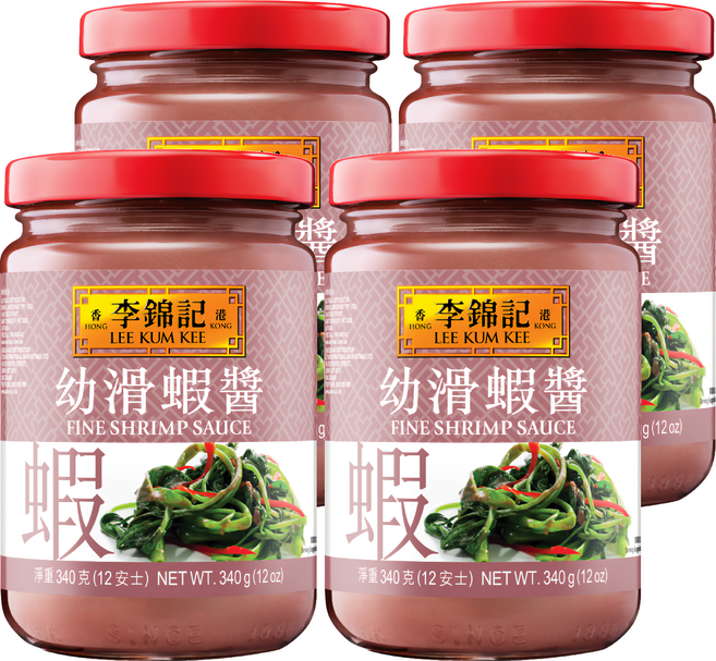 李錦記 幼滑蝦醬, 340g, 4罐