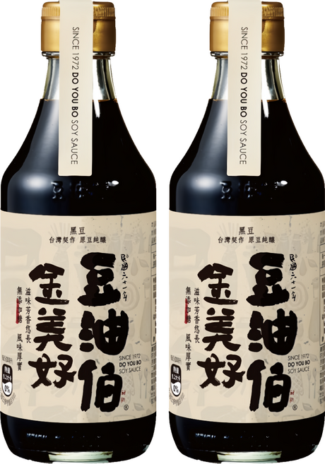 豆油伯 金美好無添加糖釀造醬油, 300ml, 2瓶
