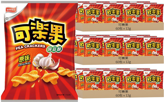 可樂果 碗豆酥 原味, 180包, 12g
