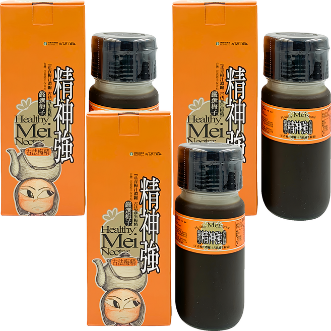 梅子夢工廠 古法梅精 精神強, 500g, 3瓶