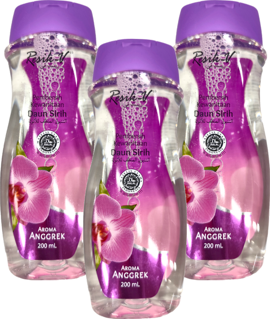 峇里島 Resik-V 私密處清潔劑 蘭花, 200ml, 3瓶