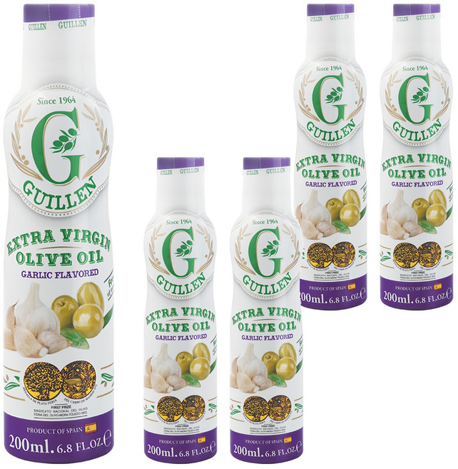 GUILLEN 特級初榨蒜味橄欖油 噴霧式, 200ml, 5瓶