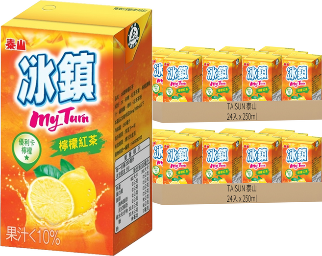 TAISUN 泰山 冰鎮檸檬紅茶, 250ml, 48入