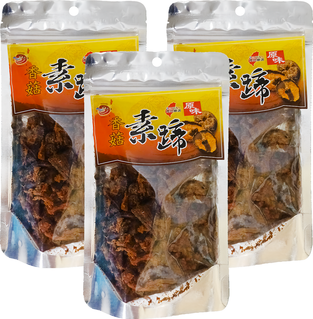 天素食品 原味香菇素蹄, 160g, 3包