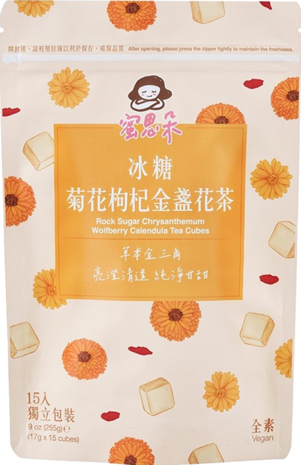 蜜思朵 NEW 冰糖菊花枸杞金盞花茶, 15入, 17g, 1袋