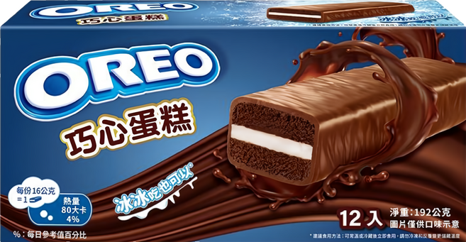 OREO 奧利奧 巧心蛋糕, 192g, 1盒