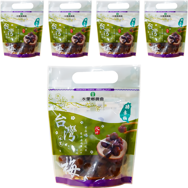 水里鄉農會 台灣梅 酵素梅, 500g, 5包