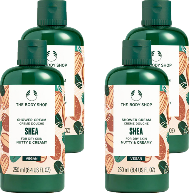 THE BODY SHOP 美體小舖 修護沐浴乳 乳油木果, 250ml, 4瓶