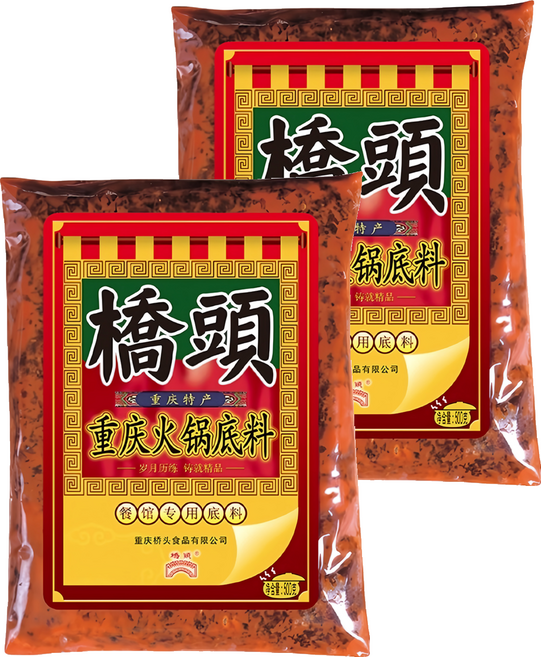 橋頭 老火鍋底料, 2個, 500g
