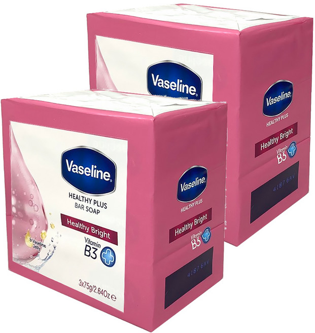Vaseline 凡士林 香皂/健康亮白, 225g, 2盒