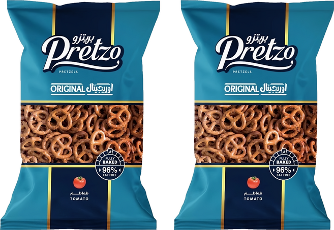 Pretzo 不囉嗦 蝴蝶餅 番茄風味, 125g, 2包