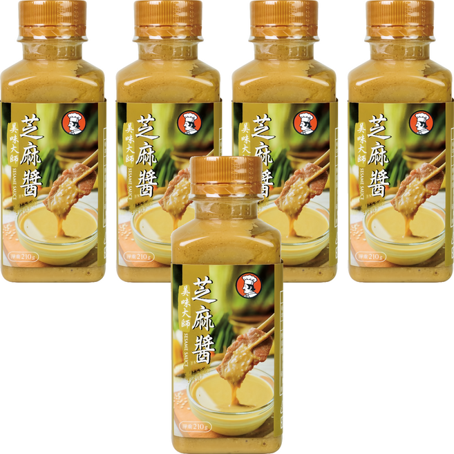 CHEF'S CHOICE 美味大師 芝麻醬, 210g, 5瓶