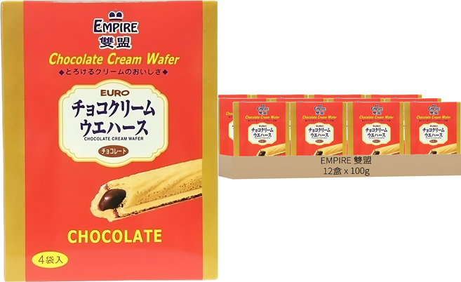 EMPIRE 雙盟 巧克力酥棒, 100g, 12盒