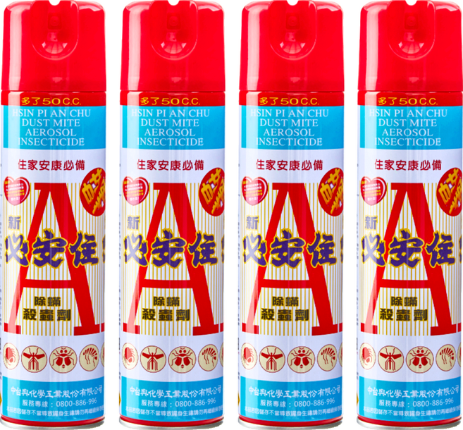 必安住 除蹣殺蟲劑, 600ml, 4瓶