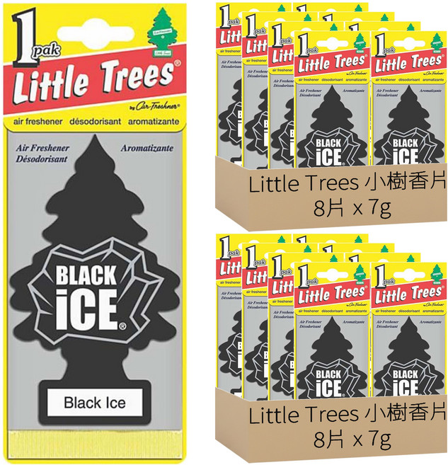 Little Trees 小樹香片 香氛卡, 黑鑽, 7g, 16片