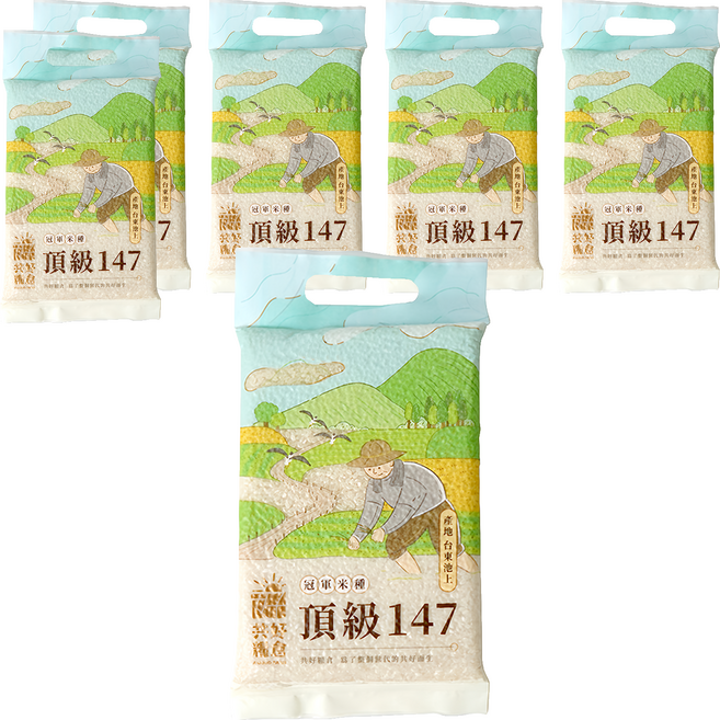 A GOOD BARN 共好糧倉 頂級147白米, CNS一等, 1kg, 6包