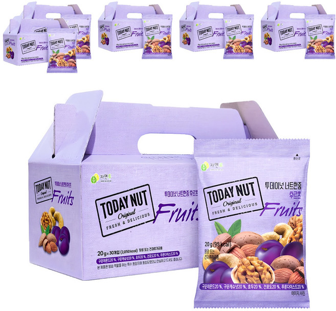 TODAY NUT 水果乾堅果隨身包禮盒, 6盒