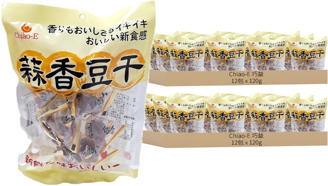 Chiao-E 巧益 蒜香豆干, 120g, 24包