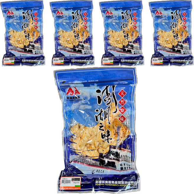 澎湖區漁會 澎湖之味 麻辣岩燒魷魚風味片, 5包, 120g