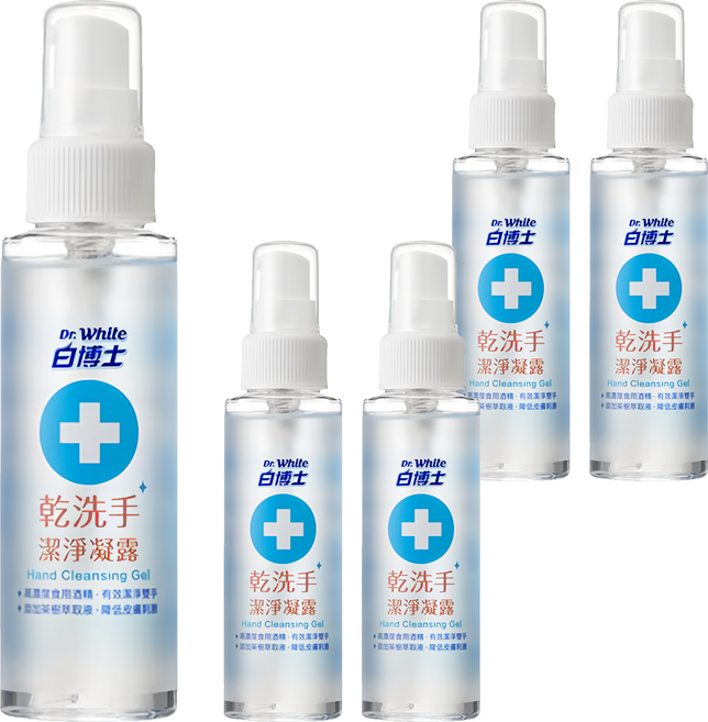 Dr.White 白博士 潔淨凝露, 90ml, 5瓶