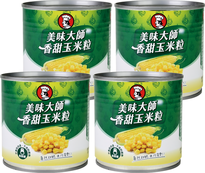 CHEF'S CHOICE 美味大師 香甜玉米粒, 340g, 4罐