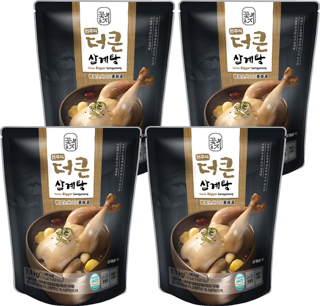KKOTJI 韓國全州大王蔘雞湯, 1.1kg, 4包