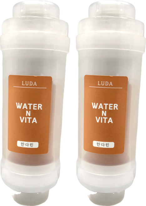 LUDA 維他命C 香氛蓮蓬頭濾芯, 2個, 柚子