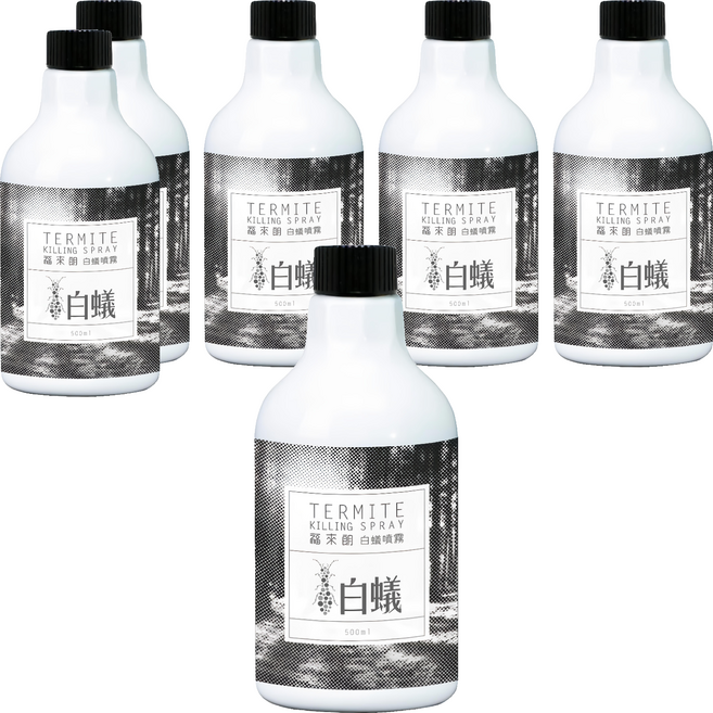 HUKUROU 福來朗 白蟻噴霧 補充瓶 500ml, 6瓶