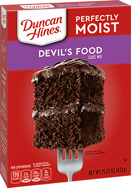 Duncanhines 魔鬼蛋糕粉, 432g, 1盒