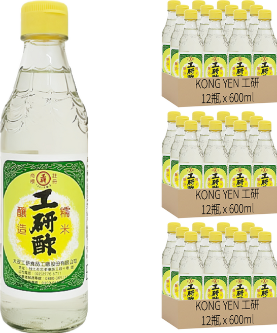 KONG YEN 工研 酢, 600ml, 36瓶