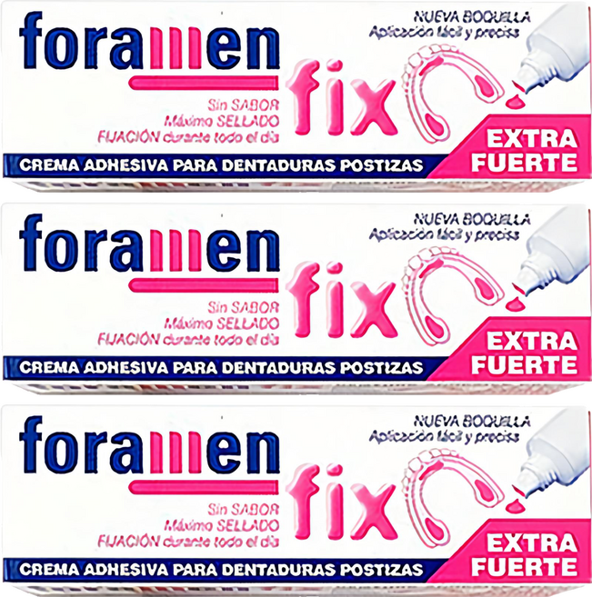 foramen 假牙黏著劑 45g, 1入, 3條