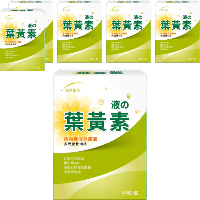 統欣生物科技 液態葉黃素膠囊, 30顆, 585mg, 6盒