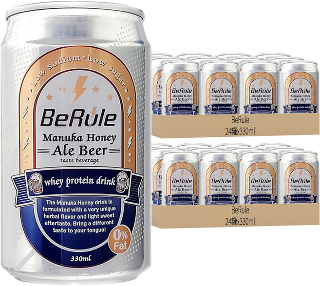 BeRule 非酒精啤酒 蜂蜜愛爾啤酒口味, 330ml, 48罐