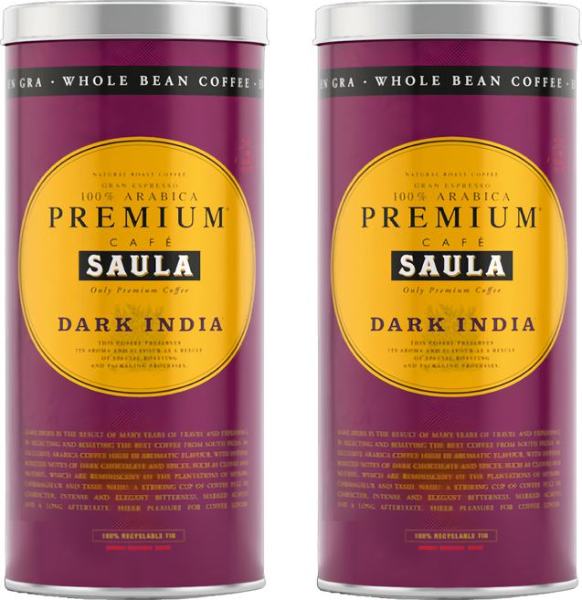 CAFE SAULA 頂級深印咖啡豆, 500g, 2個, Whole Bean