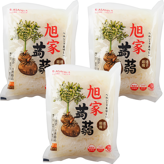 ASAHIYA 旭家 蒟蒻春雨 口感清爽又Q彈, 300g, 3包