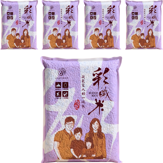origin 源天然 彩纖米, 1kg, 5包