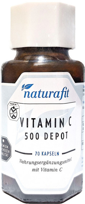 naturafit 活粒適 維生素C膠囊 500mg, 70顆, 1瓶