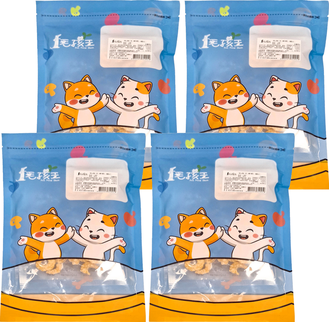 Pet Feed Shop 毛孩王 凍乾零食 貓用, 蝦仁, 30g, 4包