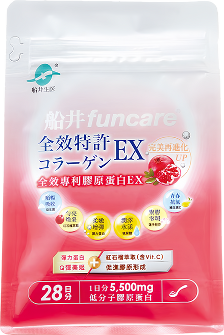 funcare 船井生醫 全效專利膠原蛋白EX, 196g, 1包
