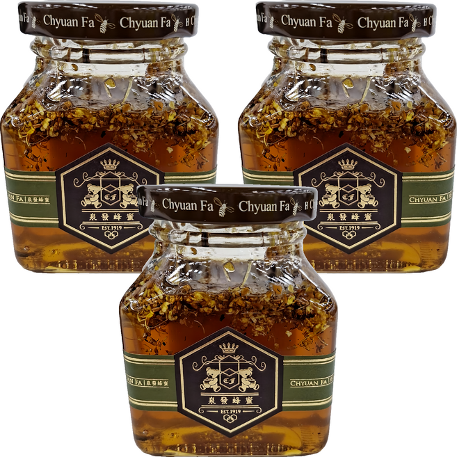 Chyuan Fa 泉發蜂蜜 桂花蜂蜜醬 250g 台灣產, 3罐