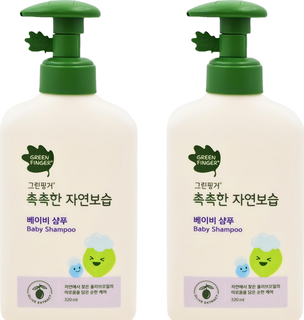 GREEN FINGER 綠手指 嬰兒保濕洗髮精, 320ml, 2瓶