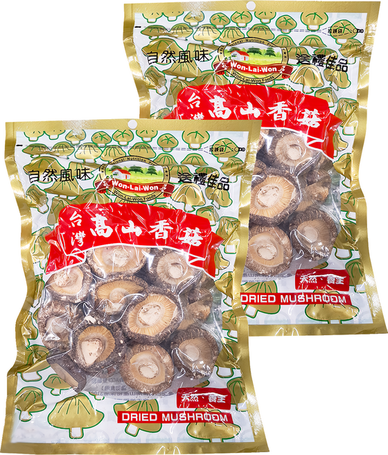 WON LAI WON 旺來旺 台灣高山香菇 150g, 2包