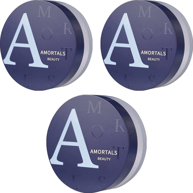 AMORTALS 爾木萄 毛孔柔焦裸光蜜粉 8.5g, 101 透明色, 3個
