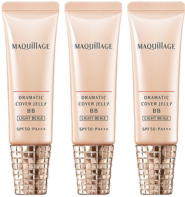 MAQuillAGE 心機彩粧 心機奶凍亮膚BB精華 30g 打造自然透亮妝感, LIGHT BEIGE, 3支