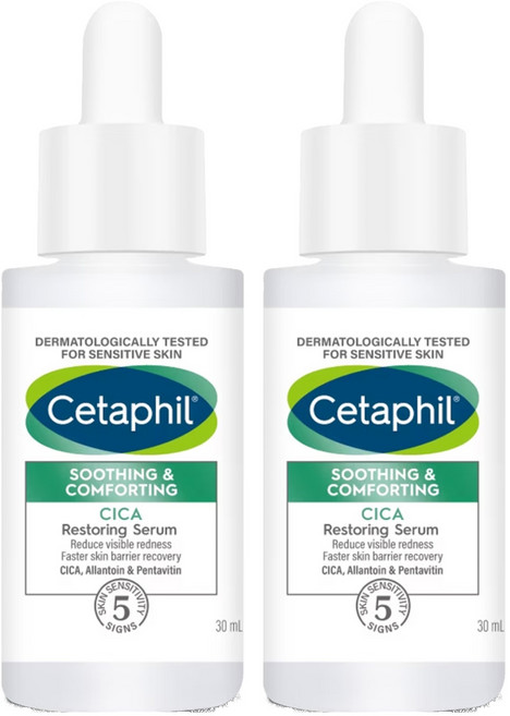 Cetaphil 舒特膚 舒新雪潤B5修護精華｜敏感肌適用 保濕 修護 舒緩, 30ml, 2瓶